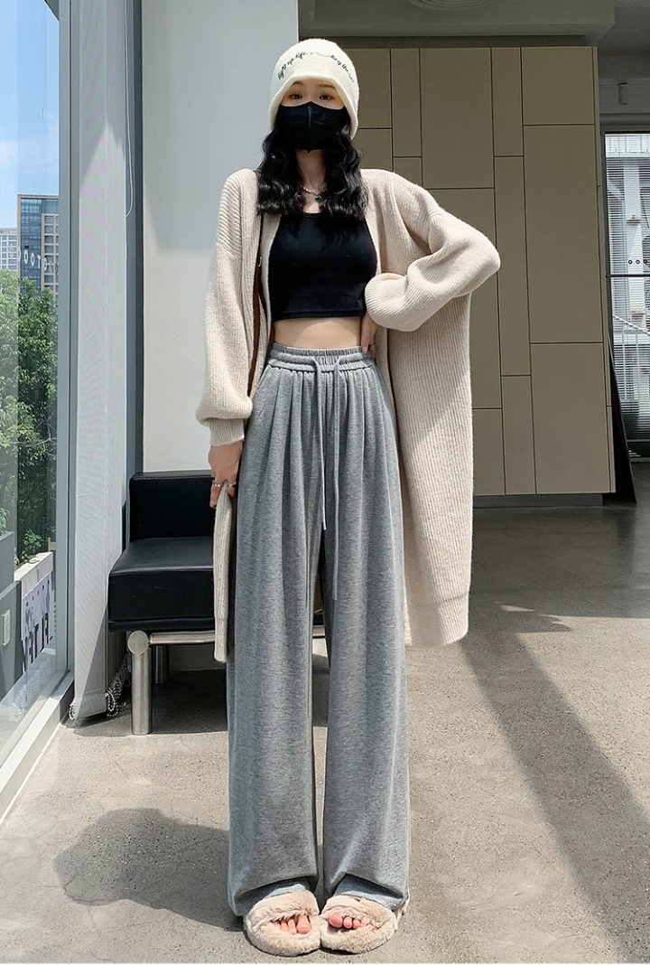Loose autumn casual pants mopping high waist pants for women