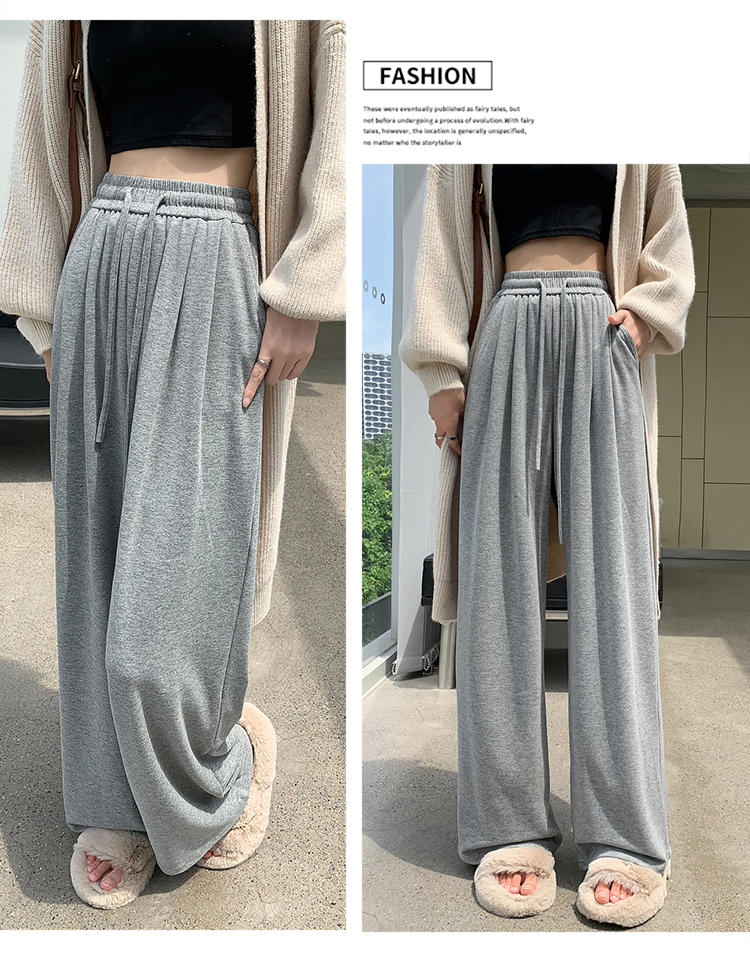 Loose autumn casual pants mopping high waist pants for women