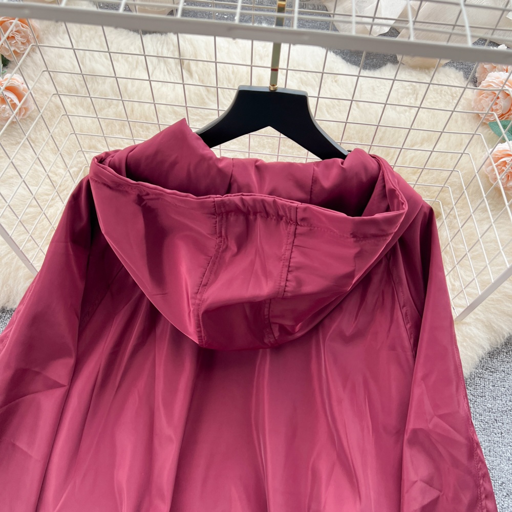 Windproof autumn jacket loose Casual sun shirt for women