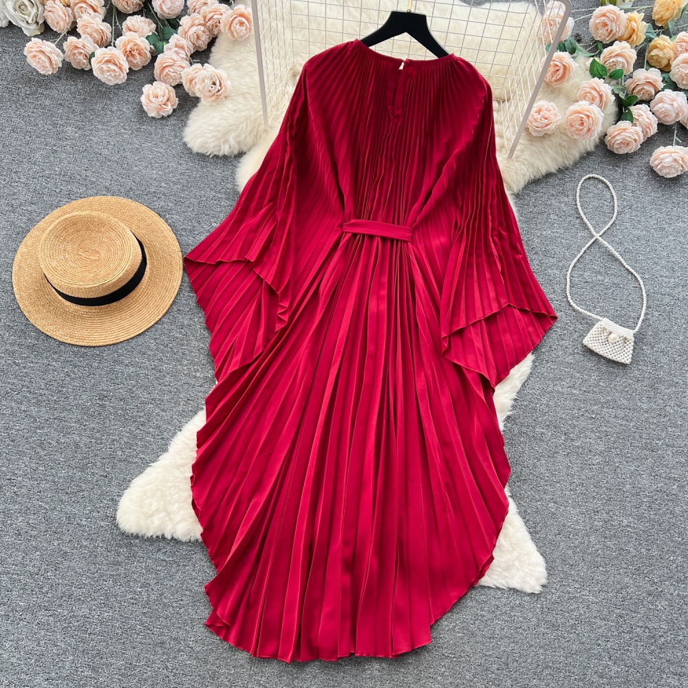 Summer crimp France style light luxury niche temperament dress