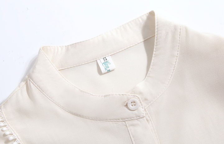 Autumn shirt cstand collar tops for women