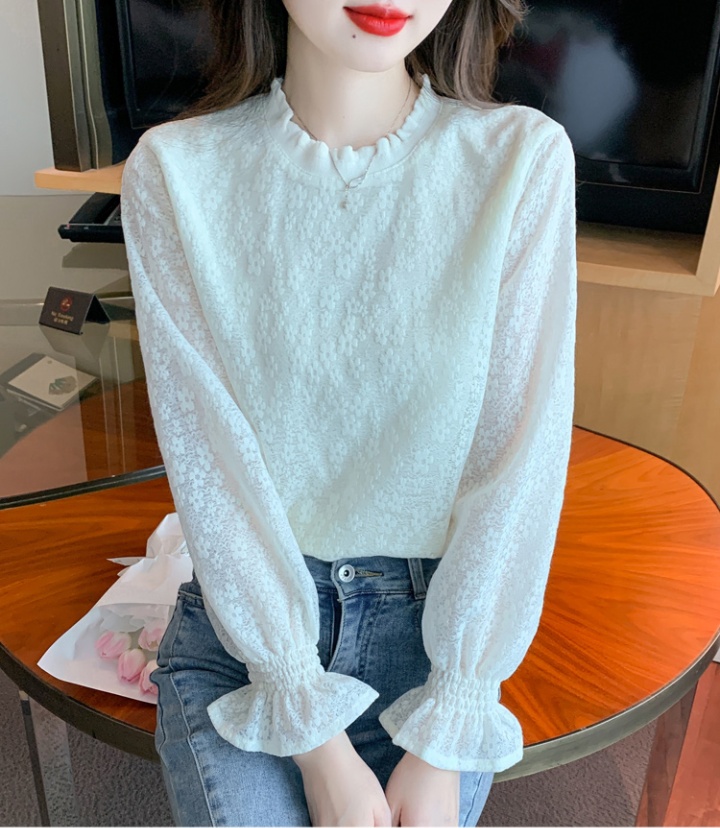 Lace chiffon shirt Korean style bottoming shirt for women