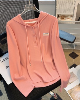 Simple long sleeve autumn tops Casual all-match loose hoodie