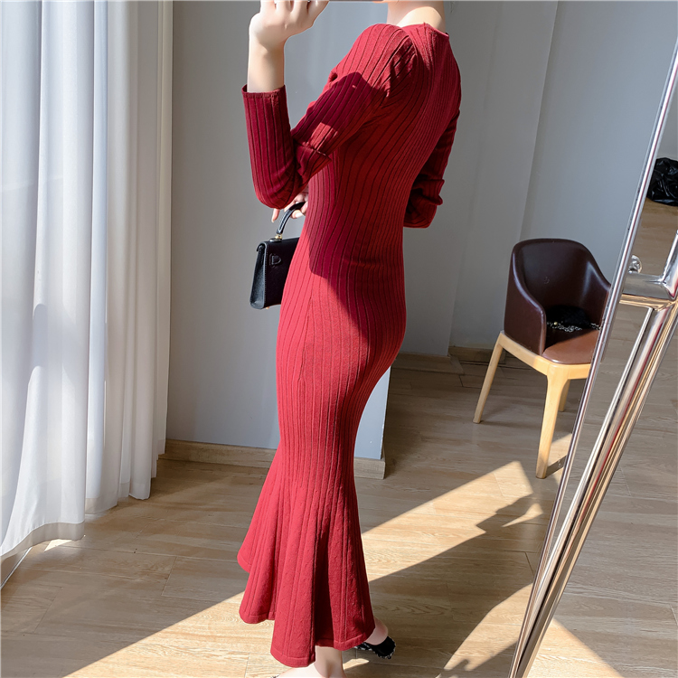 Korean style sweater dress dress for women