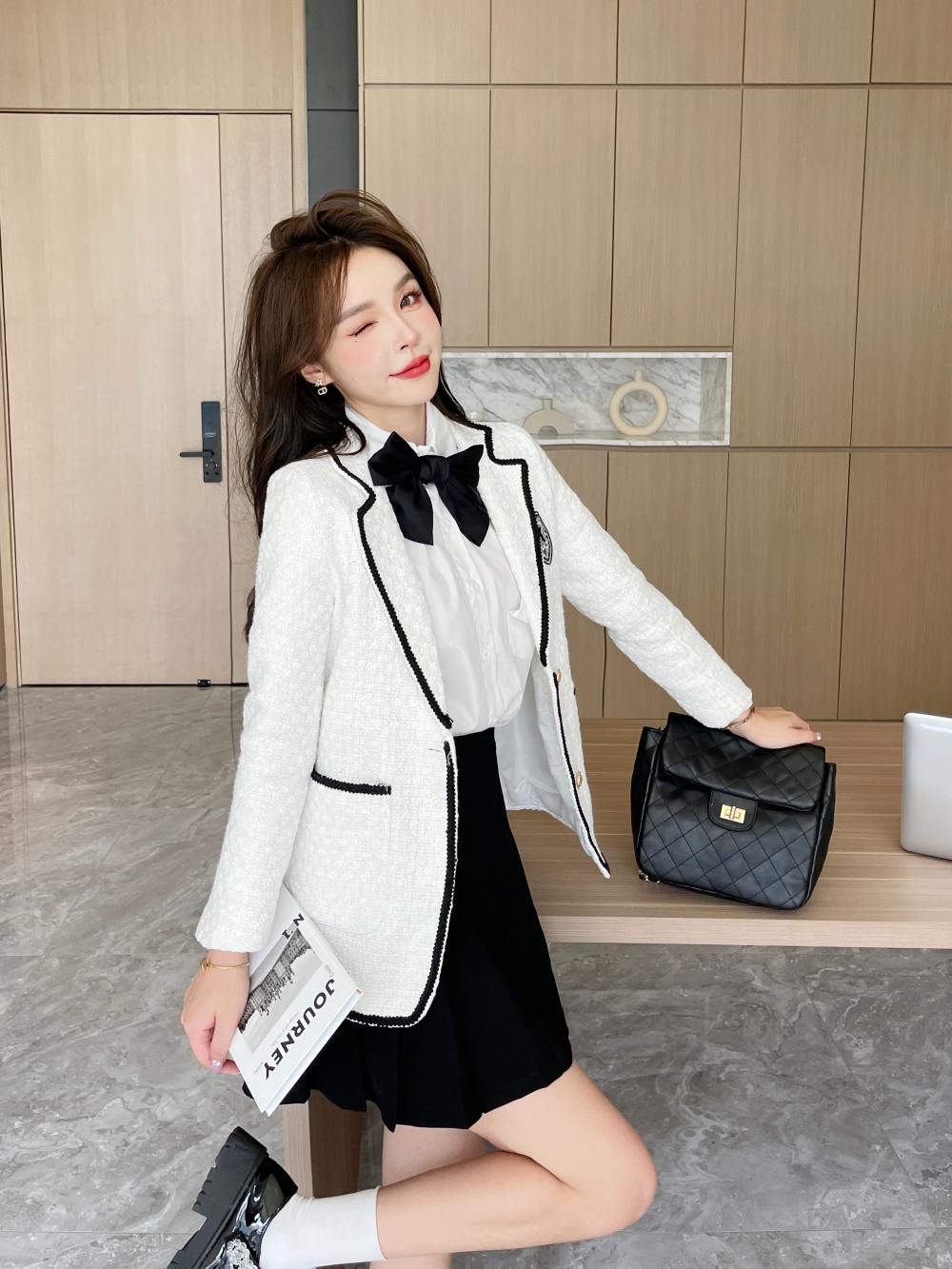 College style tops fashion jacket for women