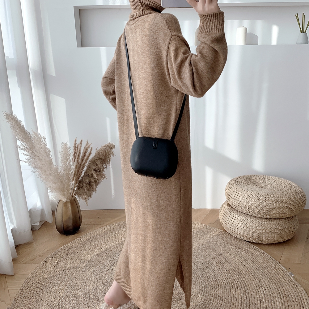 Exceed knee large yard dress long sweater dress for women