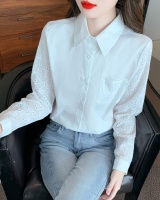 Western style France style shirt long sleeve tops