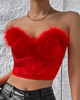 Splice wrapped chest spicegirl tops for women