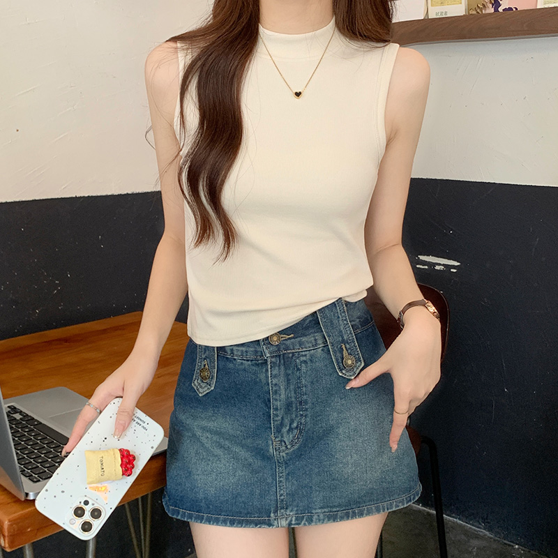 Summer slim tops spring and autumn vest for women