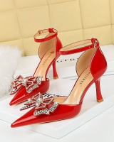 European style low high-heeled shoes banquet shoes for women