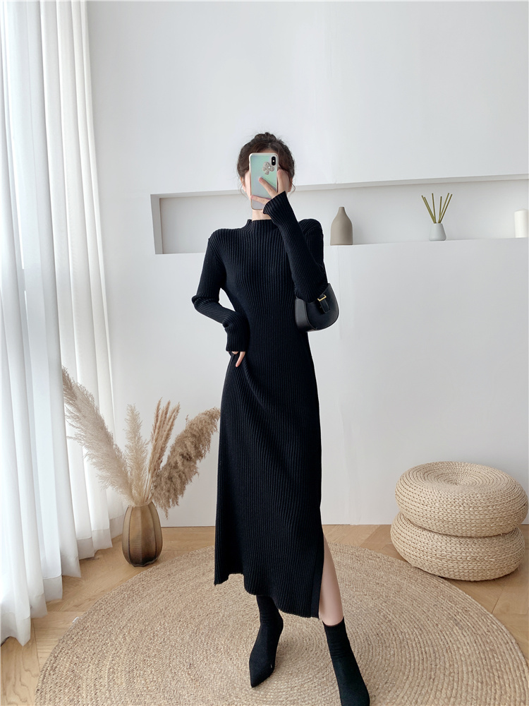 Bottoming Korean style sweater dress knitted dress