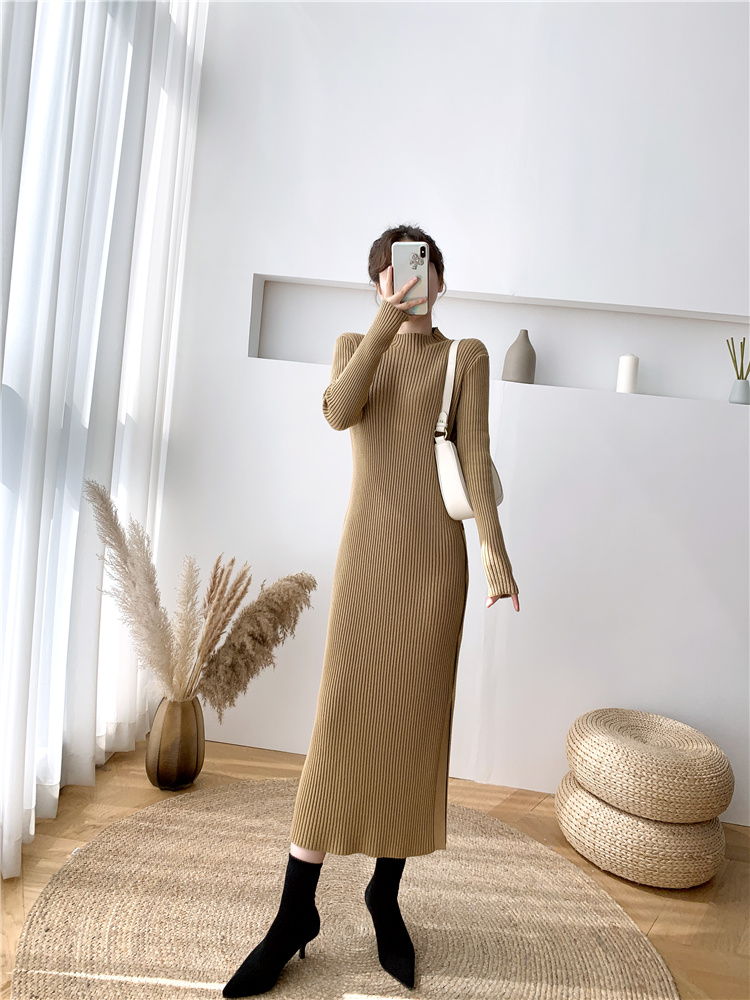 Bottoming Korean style sweater dress knitted dress
