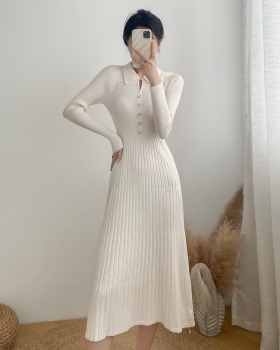 Korean style knitted dress inside the ride sweater dress