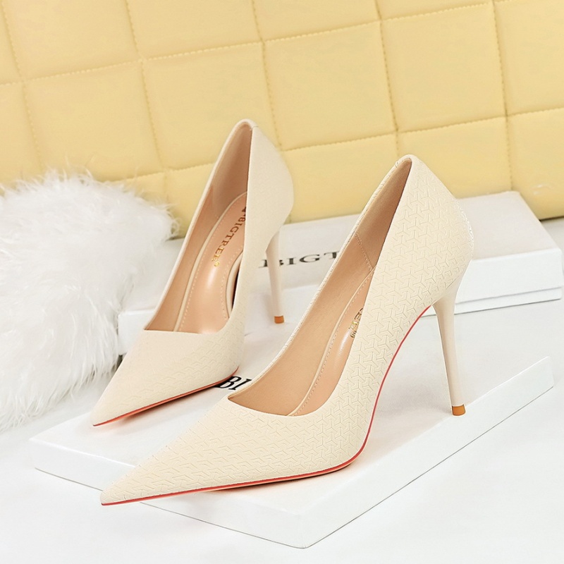 Pointed fine-root shoes fashion sweet high-heeled shoes