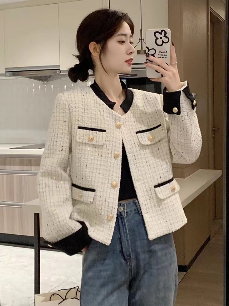Korean style short tops spring and autumn coat