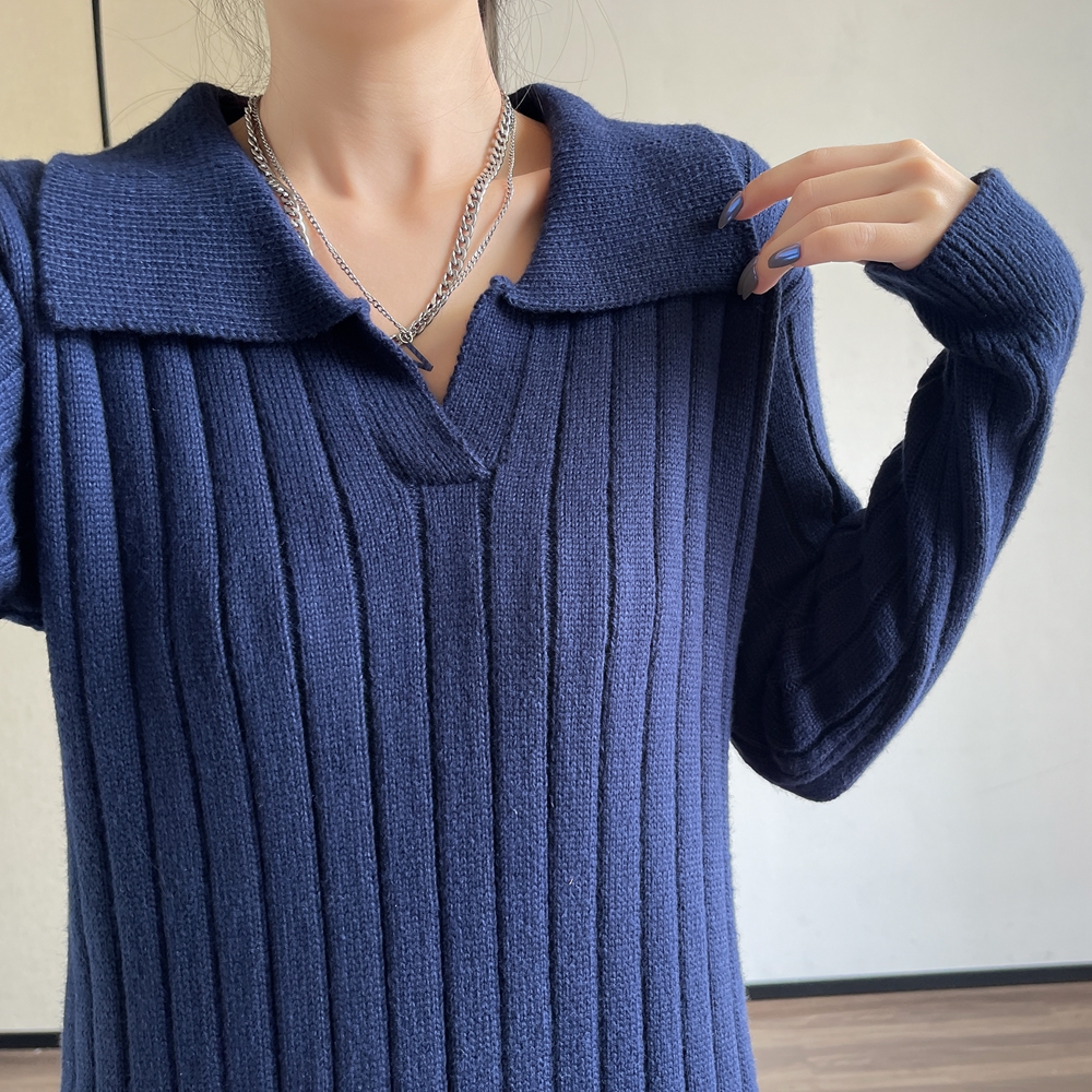 Art slim dress temperament Korean style sweater dress