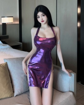 Purple sexy four seasons nightclub spicegirl dress