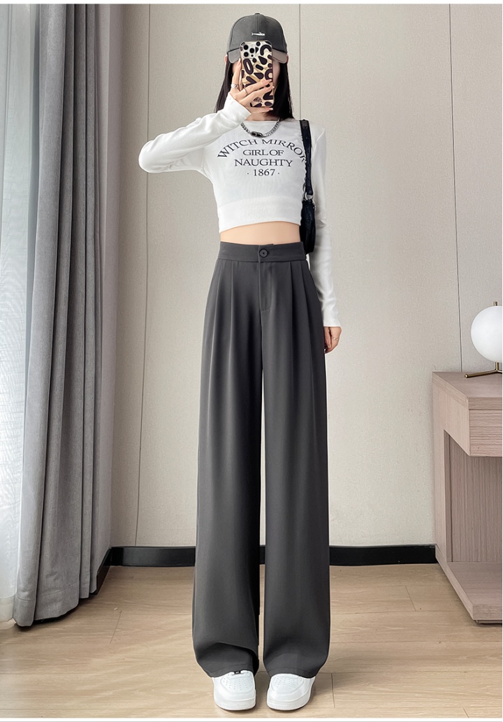 Straight casual pants slim suit pants for women