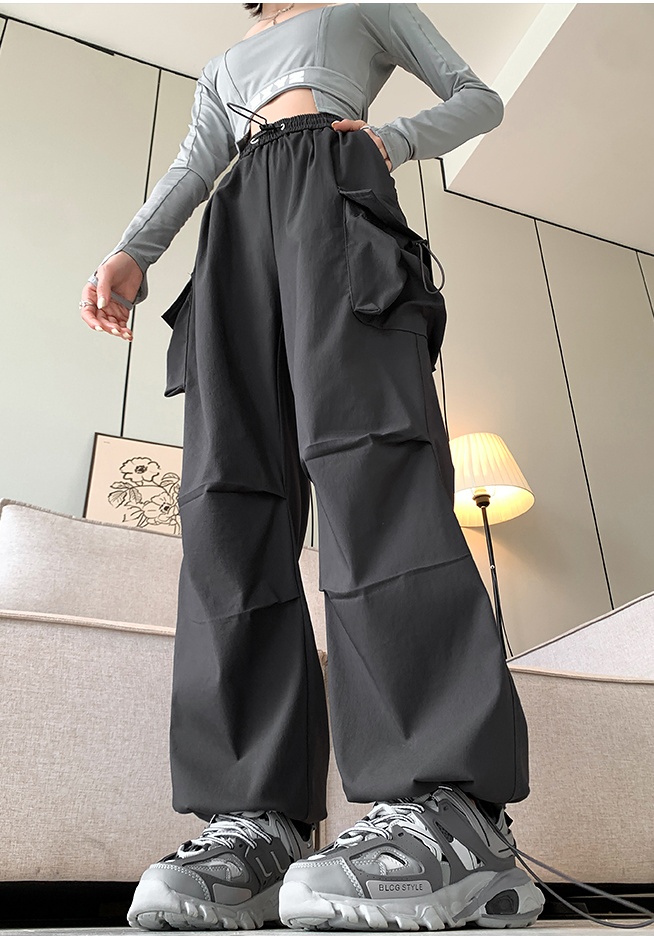 Straight loose wide leg pants autumn sweatpants for women