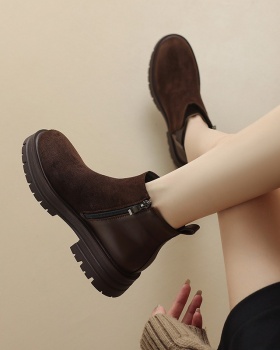 Platform soles women's boots autumn and winter short boots