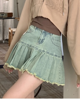 Autumn niche short skirt denim retro skirt for women