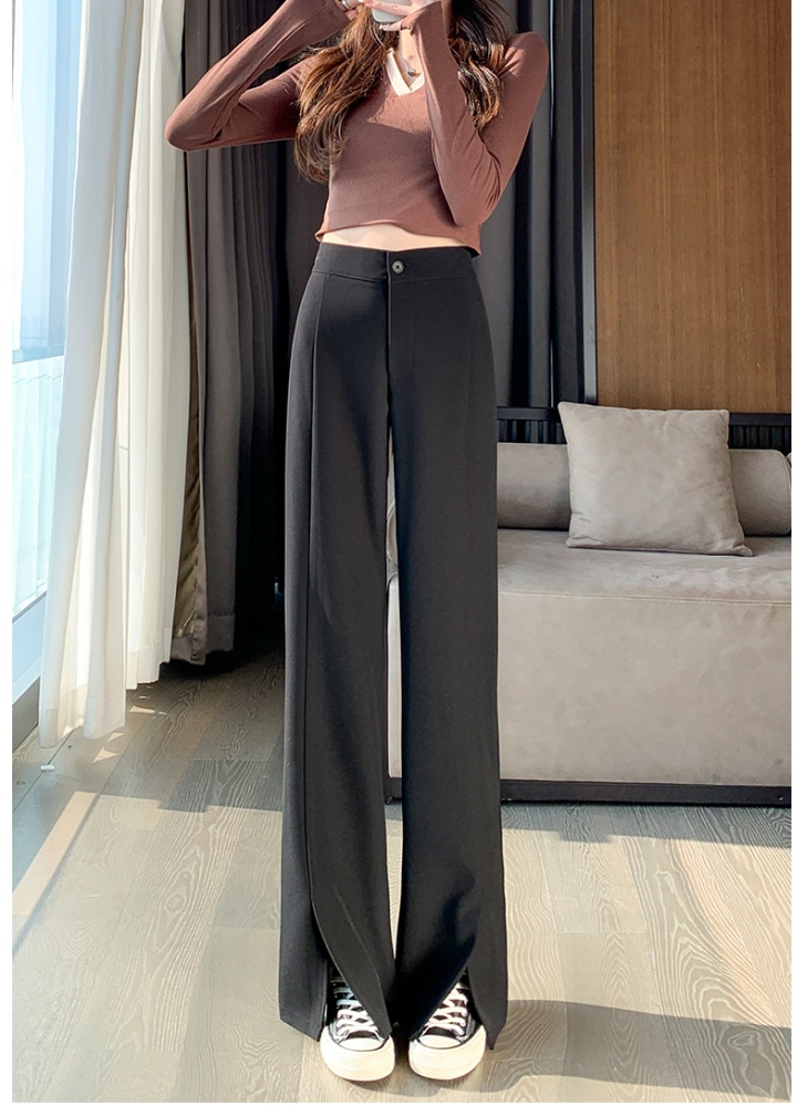 Mopping casual pants straight wide leg pants for women