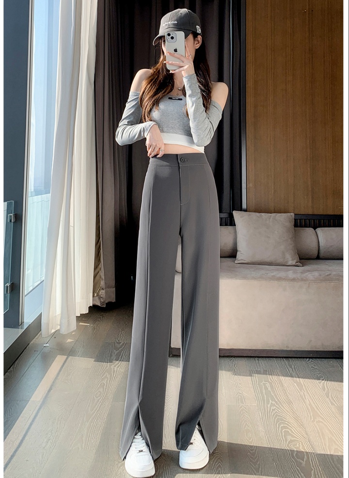 Mopping casual pants straight wide leg pants for women