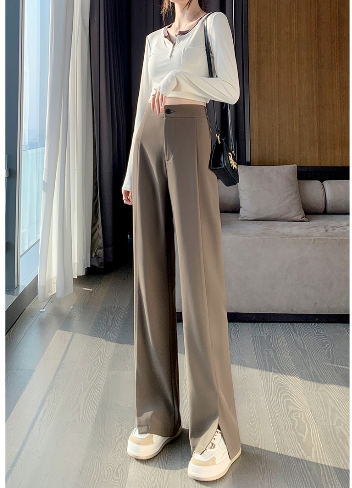 Mopping casual pants straight wide leg pants for women