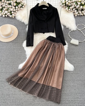 Slim skirt Korean style business suit 2pcs set