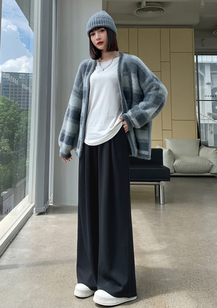 Drape mopping long pants autumn slim wide leg pants for women