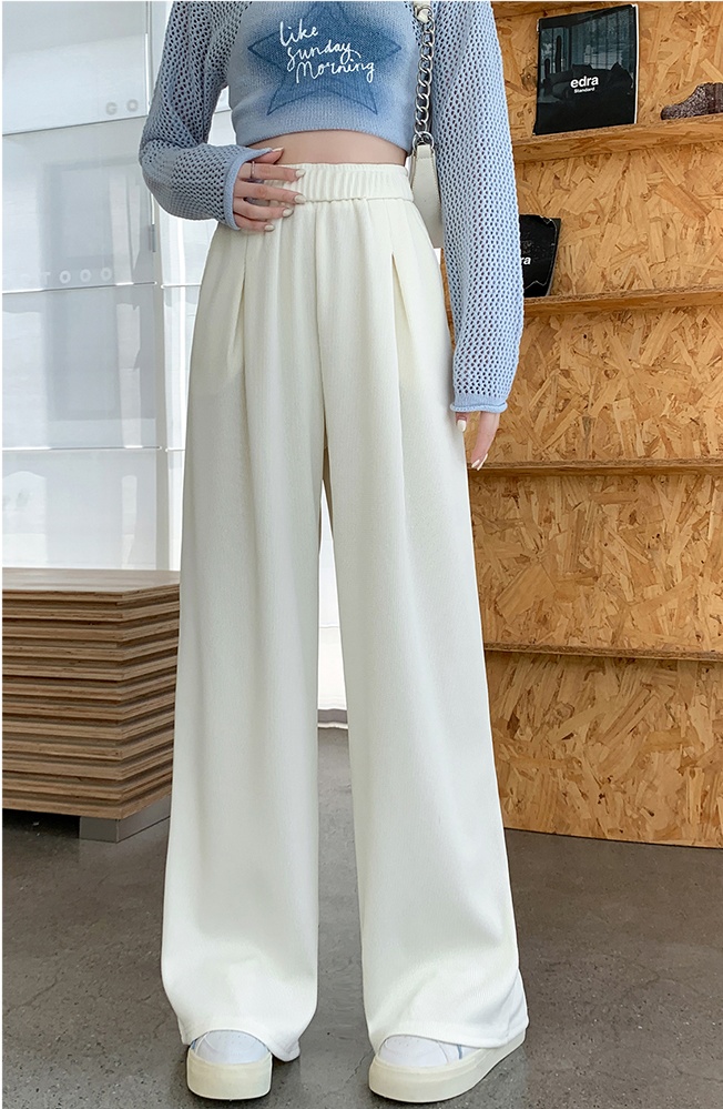 Drape mopping long pants autumn slim wide leg pants for women