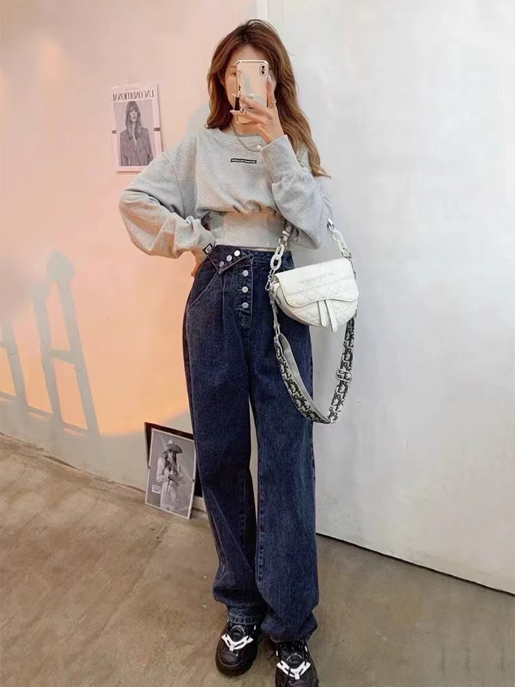 Pinched waist short long sleeve autumn spring tops