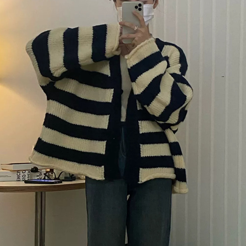 Korean style sweater spring and autumn cardigan for women
