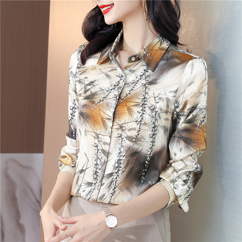 Autumn Western style shirt long sleeve Cover belly tops