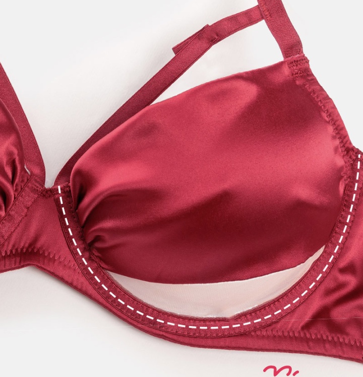Rims summer red underwear France style big chest Bra a set