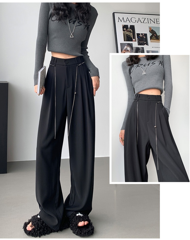 Straight pants autumn wide leg pants for women