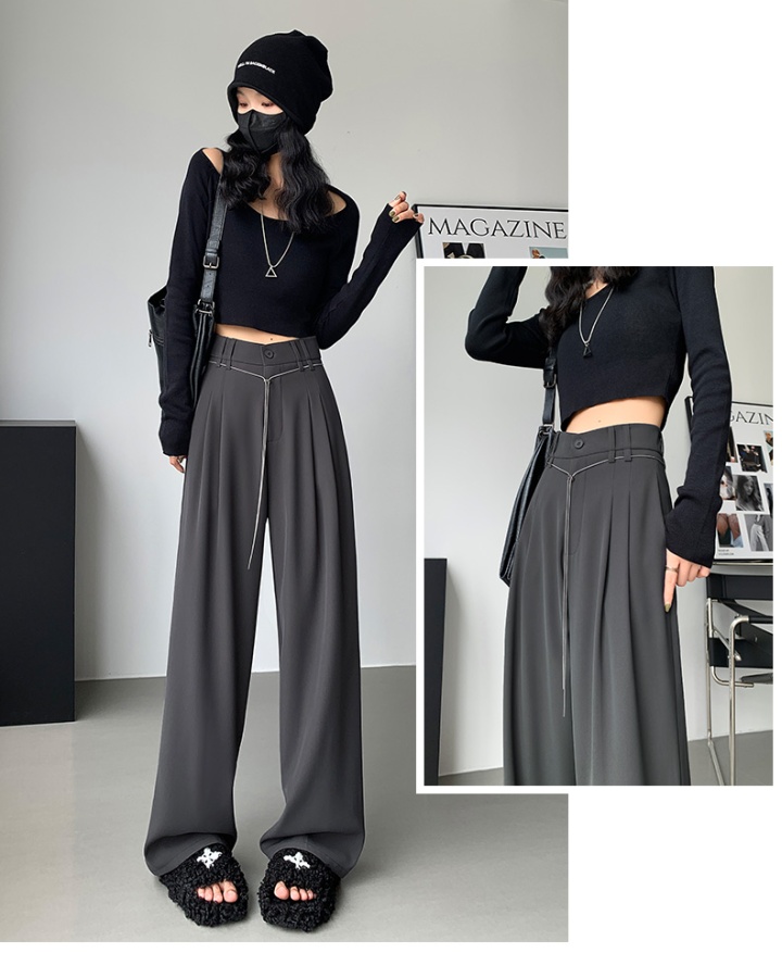 Straight pants autumn wide leg pants for women