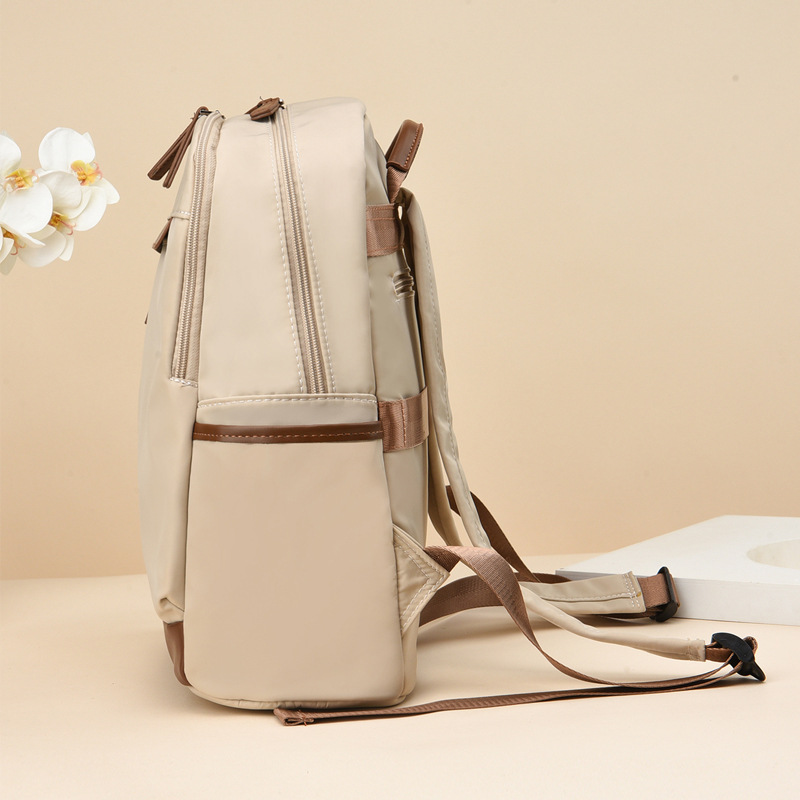 Nylon fashion backpack high capacity student schoolbag