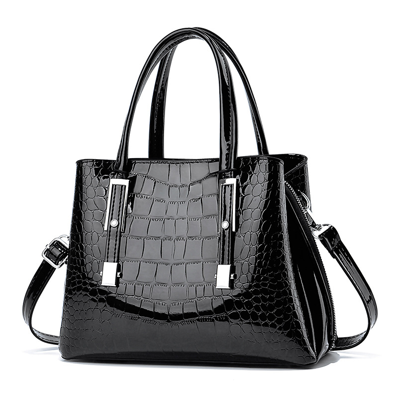Shoulder commuting stone pattern handbag for women