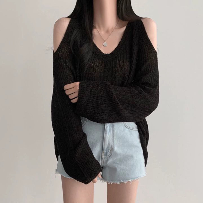 Sunscreen lazy Casual all-match loose Korean style tops