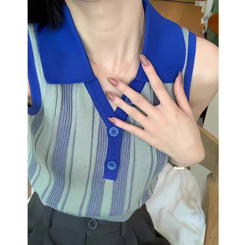 Summer sleeveless tops unique short vest for women
