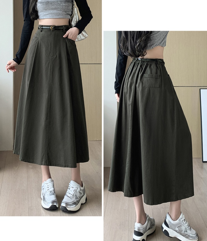 Long slim short skirt denim autumn skirt for women