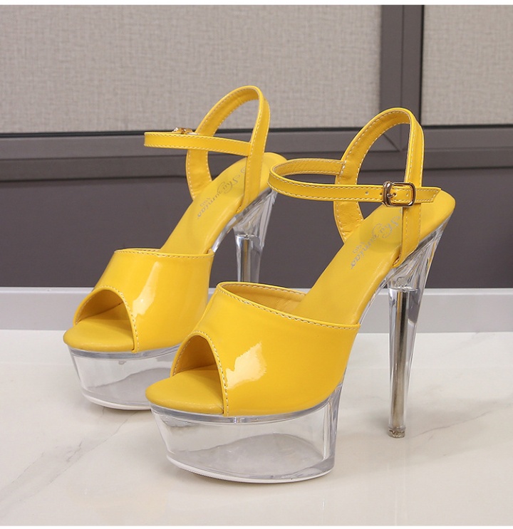 Fashion nightclub shoes crystal catwalk high-heeled shoes
