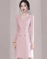 Autumn pink temperament coat profession commuting dress