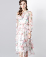 Printing temperament France style dress for women