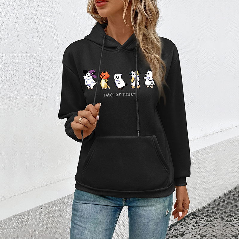 Fashion European style halloween hoodie for women