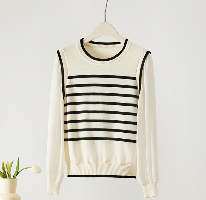 Autumn pullover tops France style sweater for women