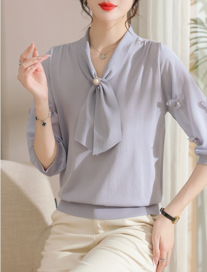 Middle-aged small shirt tops for women