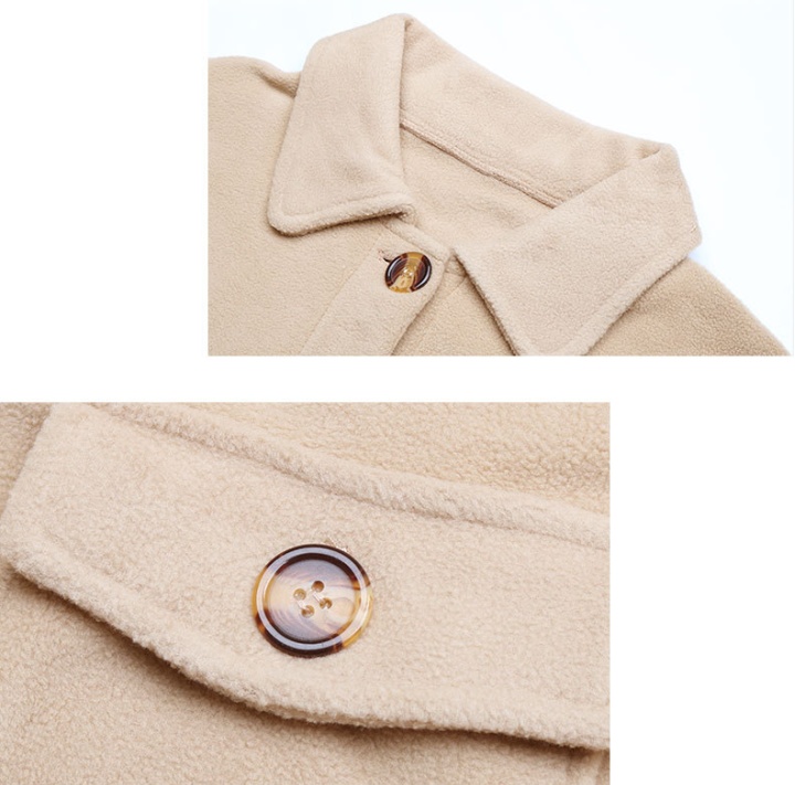 Pure fleece coat European style hoodie for women