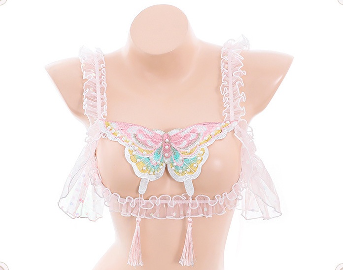 Show chest separate sexy uniform exotic butterfly pajamas